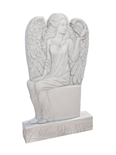 Двухсторонний памятник с ангелом