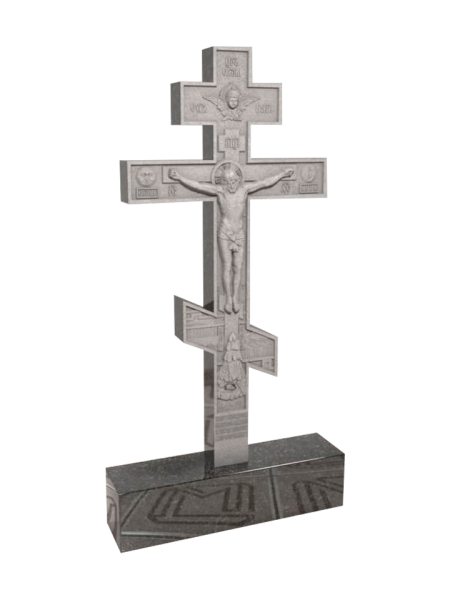 Гранитный памятник «Крест с распятием»
