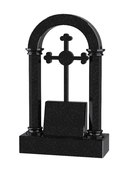 Памятник с аркой и крестом